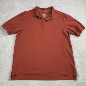 Merrell Shirt Mens Large Orange Short Sleeve Golf Polo Lightweight Outdoor